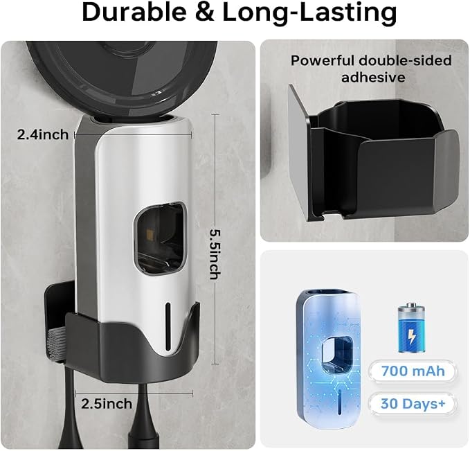 Automatic Toothpaste Dispenser Wall Mounted - Image 2