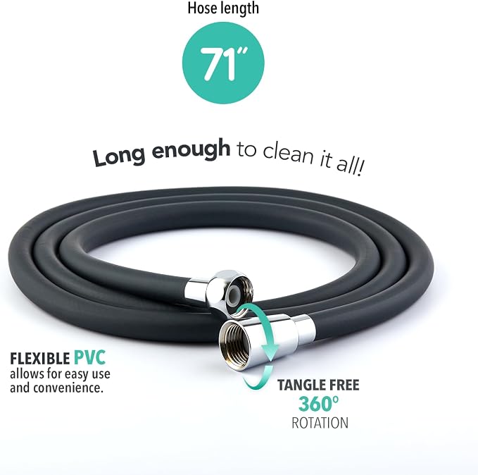 Flexible PVC Shower Hose for Barumi Livo & Pluo Handheld Showerhead - Image 2