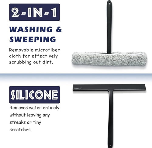 12 Inch Silicone Shower Squeegee - Image 2