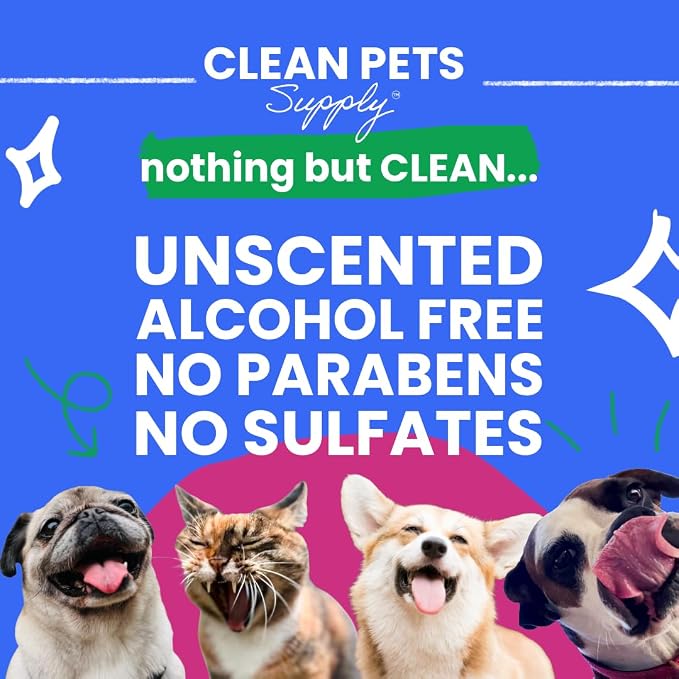 Unscented Pet Cleaning Wipes 80 Count No frangrance, Grooming Wipes - Image 6