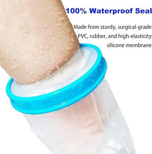 100% Waterproof Leg Cast Cover for Showering, Reusable Adult Short Leg Cast - Image 2