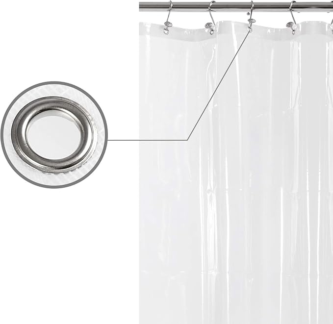 Barossa Design Long Shower Curtain Liner 78" Height - Image 5