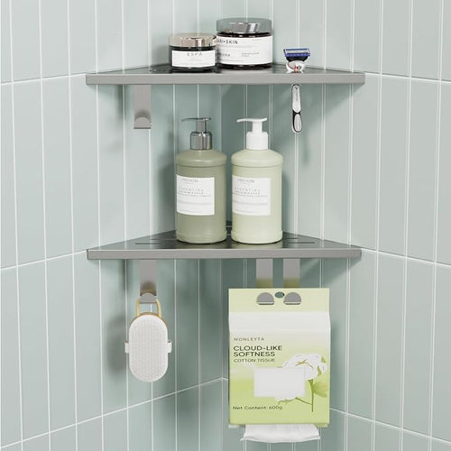 10’’ Shower Corner Shelf, Stainless Steel Shower Shelves by BLYLUND