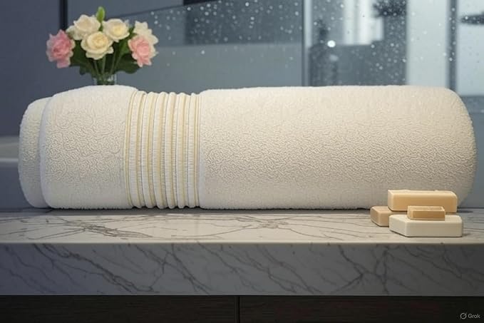 Milara Turkish Luxurious Extra Large Cotton Bath Sheet | Premium Bath Sheet - Image 2