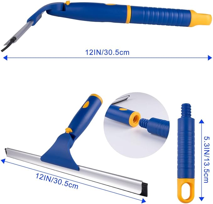 ITTAHO Swivel Shower Squeegee for Glass Doors, All-Purpose Anti-Slip Window - Image 2