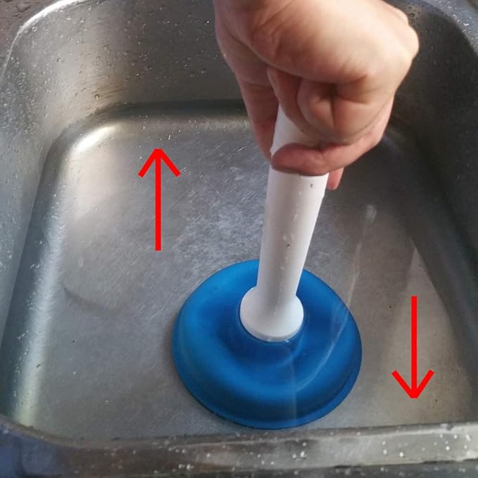 Coralpearl Drain Plunger, Small Hand Force Plumber Helper, Little 4 inch Cup - Image 7