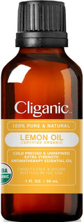 Cliganic USDA Organic Lemon Essential Oil by Cliganic