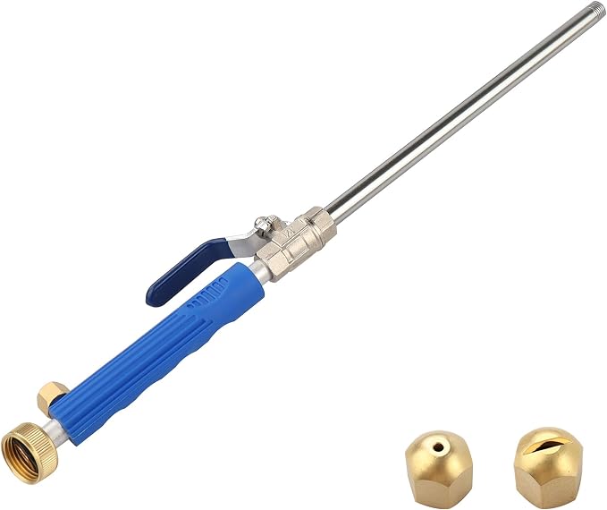 High Pressure Power Washer Attachment Wand, Hydro Jet Water Hose Nozzle by YunGuoGuo