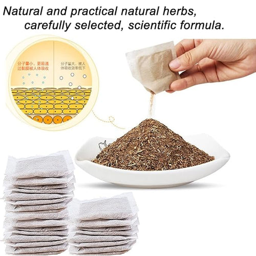 100Bags Mugwort Herb Foot Soak, Lymphatic Drainage Chinese Herbal Organic - Image 2