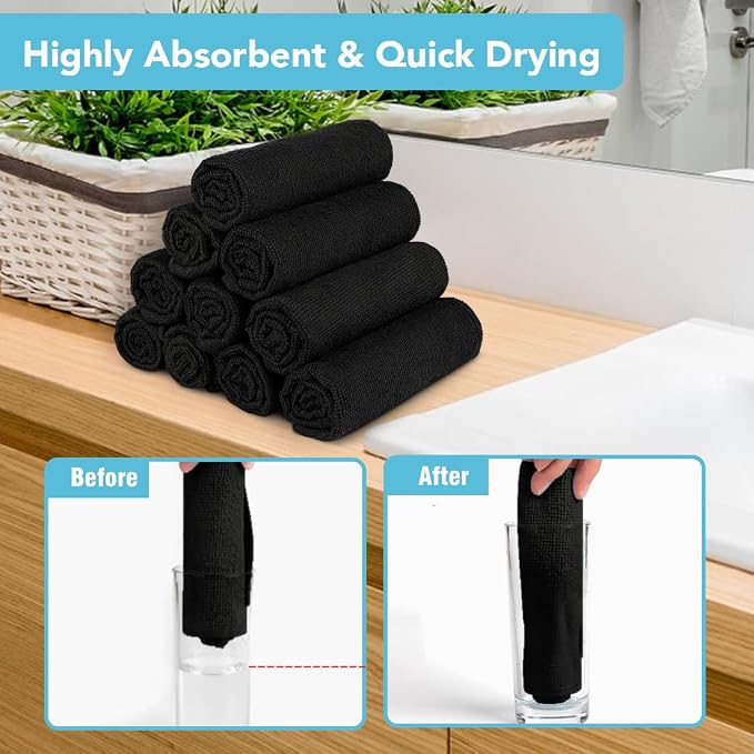 Orighty Washcloths Towels Set 20 Pack, Highly Absorbent and Soft Feel - Image 3