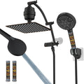 Hibbent All Metal 10'' Dual Filtered Rainfall Shower Head Combo, High Pressure by Hibbent