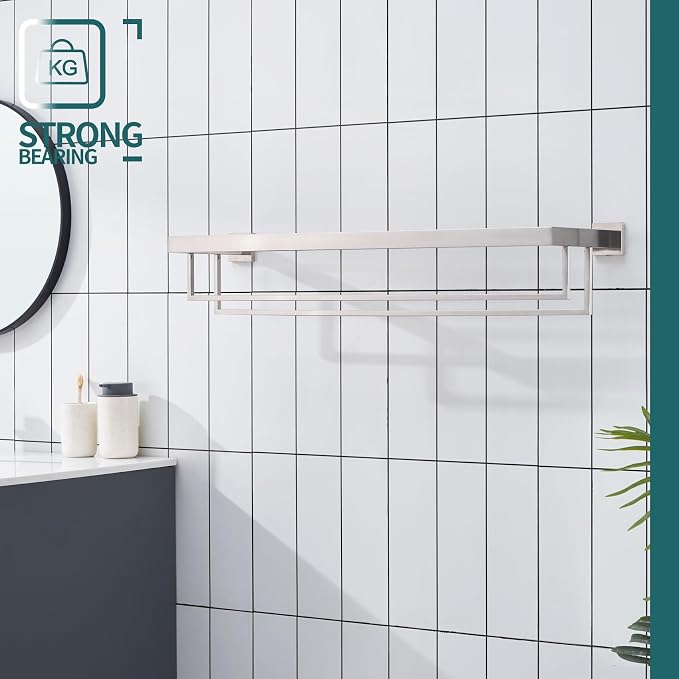 KOKOSIRI Towel Rack 32-Inch Bathroom Towel Shelves - Image 5