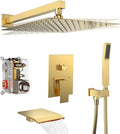 Rain Shower System 12 inch Shower Faucet Set by Dlvsoby