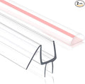 Frameless Shower Door Seal Strip 2 Pack x 39 Inch MD Glass Shower Door Bottom by Unknown