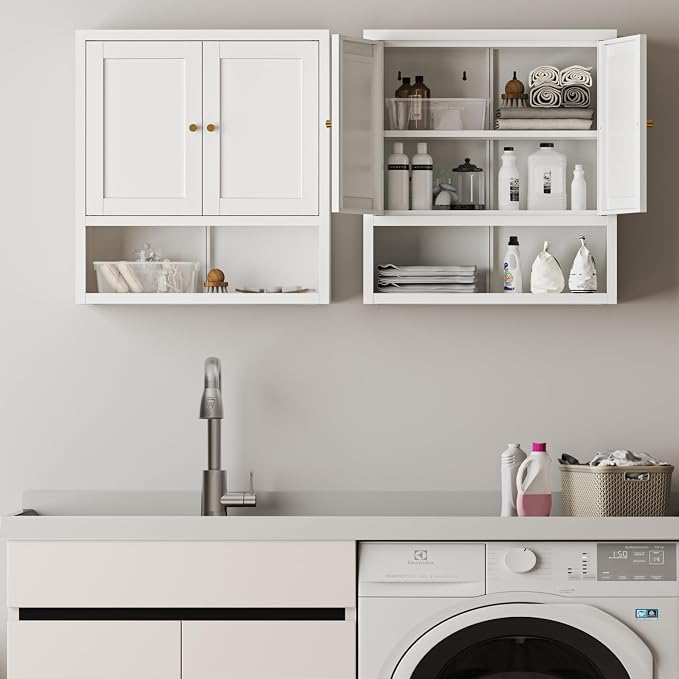 Metal Wall Cabinet, Over The Toilet Storage Cabinets, Wall Mounted Medicine - Image 6