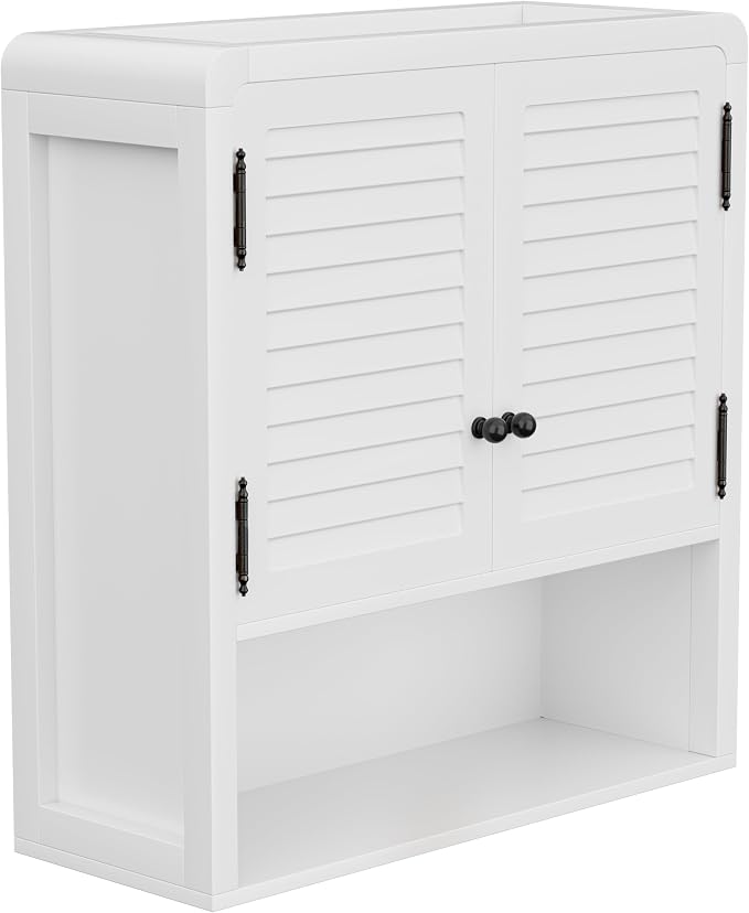 Wall-Mounted Bathroom Storage Cabinet, Waterproof Multi-Layer Adjustable Shelf by VDNEND