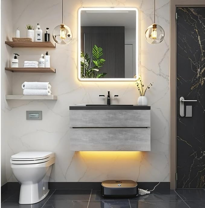 Floating Vanity Bathroom, 48 Inch Bathroom Vanity by VUMALL