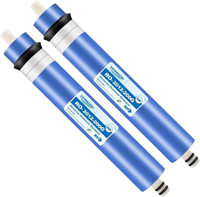 2 Pack 200GPD RO Membrane, 2012-200G Reverse Osmosis Membrane Replacement Water by YKMGON