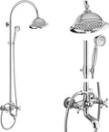 gotonovo Bathroom Classic Exposed Shower Faucet Wall Mount Shower System 8 Inch by HOME