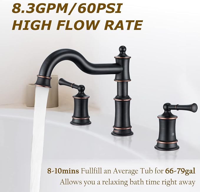 Roman Bathtub Faucet Deck Mount Tub Faucet - Image 2