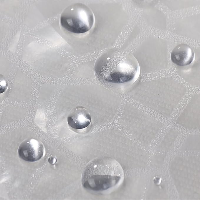 AooHome 3D Water Cube Shower Curtain Liner, Heavy Duty, 72x78 Inch, Semi - Image 4