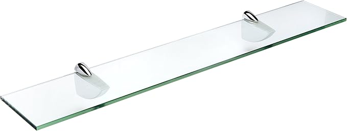 Spancraft Glass O-10x48-Chrome Oriole Glass Shelf by Spancraft