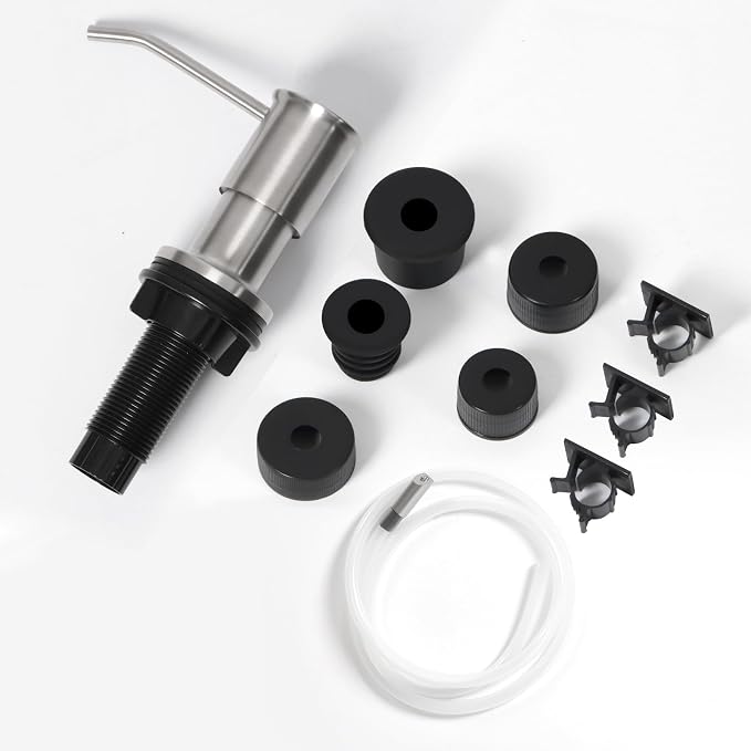 Soap Dispenser for Kitchen Sink, Brushed Nickel Built in Soap Dispensers - Image 7