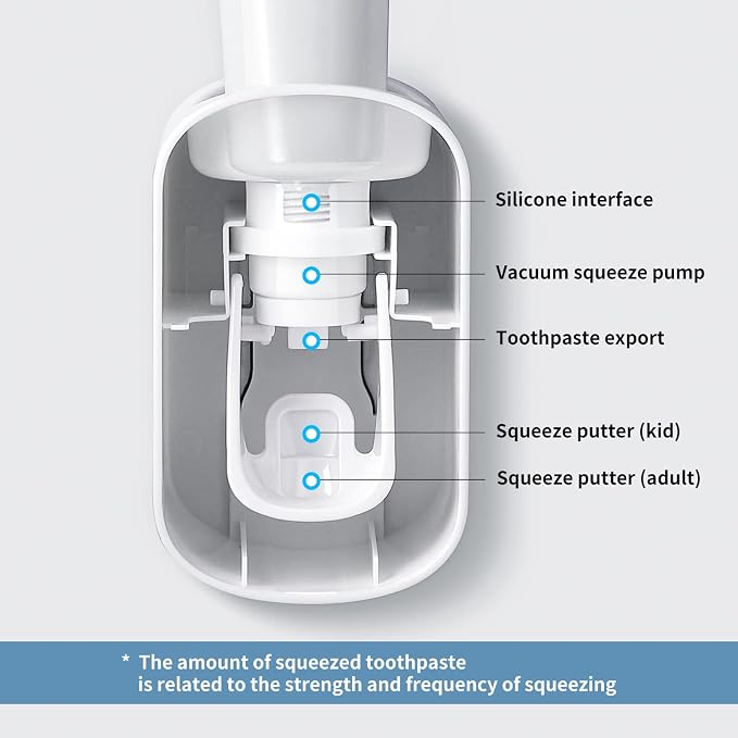 MOPMS Toothpaste Dispenser Wall Mounted - Image 7