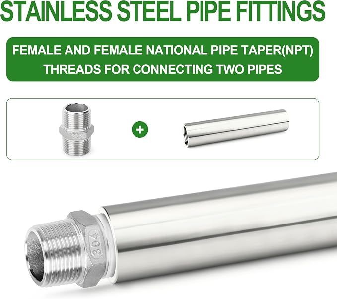 TAISHER 2PCS Stainless Steel Pipe Fittings - Image 6