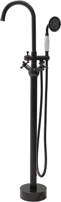 SITGES Solid Brass Freestanding Bathtub Faucet, Bathroom Floor Mount Tub Filler by SITGES