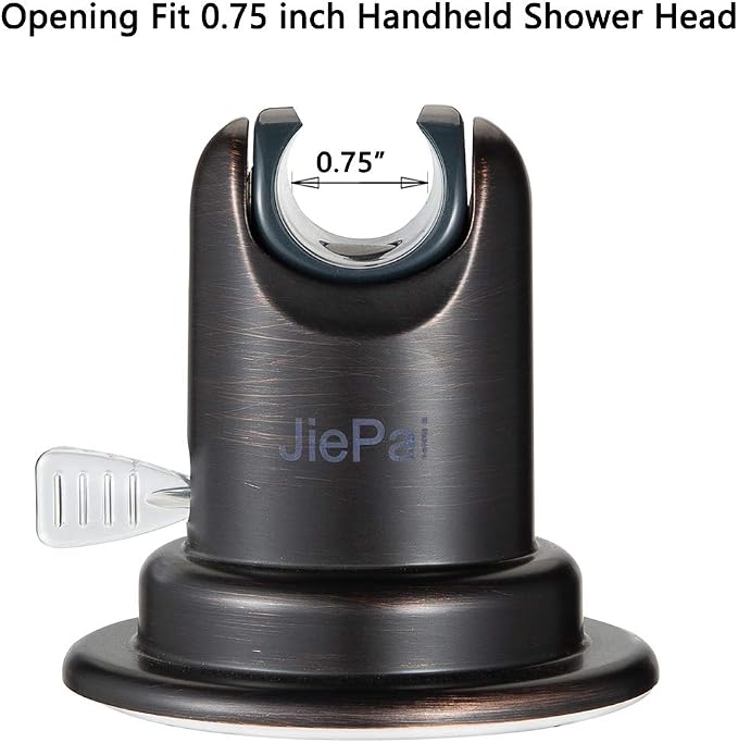 JiePai Vacuum Suction Cup Shower Head Holder, Adhesive Adjustable Suction - Image 2