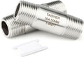 TAISHER 2PCS Stainless Steel Pipe Fittings, 1/4" NPT Male x 1/4" NPT Male by TAISHER