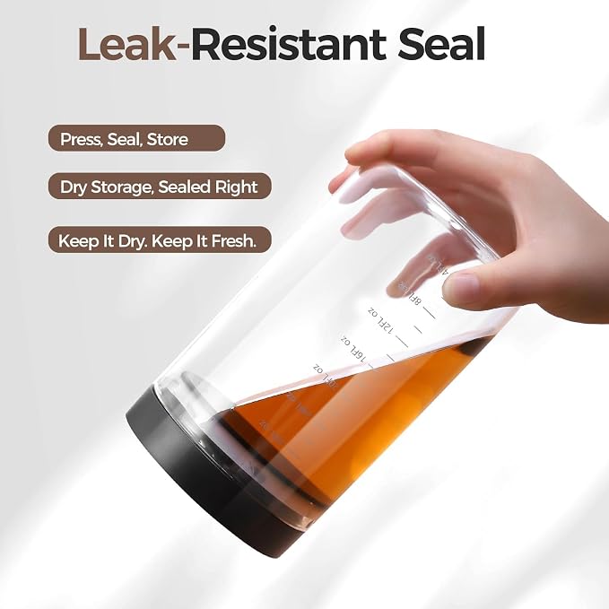 Danbark Set of 4 30oz Airtight Glass Storage Canisters - Image 7