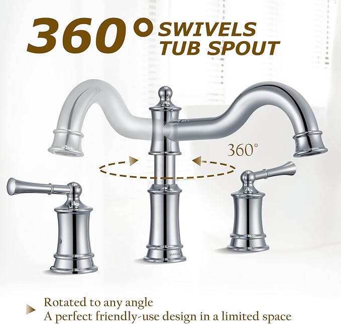 Roman Bathtub Faucet Deck Mount Tub Faucet - Image 6