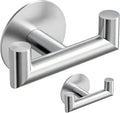 2 Pack Brushed Nickel Bathroom Hooks by GWAAZXGZ
