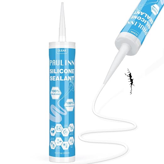 PAULINN Silicone Sealant, 100% Silicone Caulk Clear Waterproof - Image 8