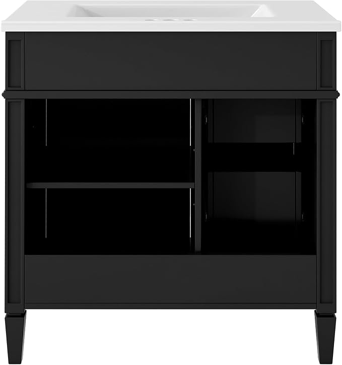 30" Bathroom Vanity with Matching Medicine Cabinet, Modern Sink Storage Cabinet - Image 7