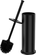Black Toilet Brush and Holder，Extra Long Handled Toilet Brush by UNCONSIL