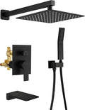 SHAMANDA Shower System with Waterfall Tub Spout and Handheld Shower Head by SHAMANDA