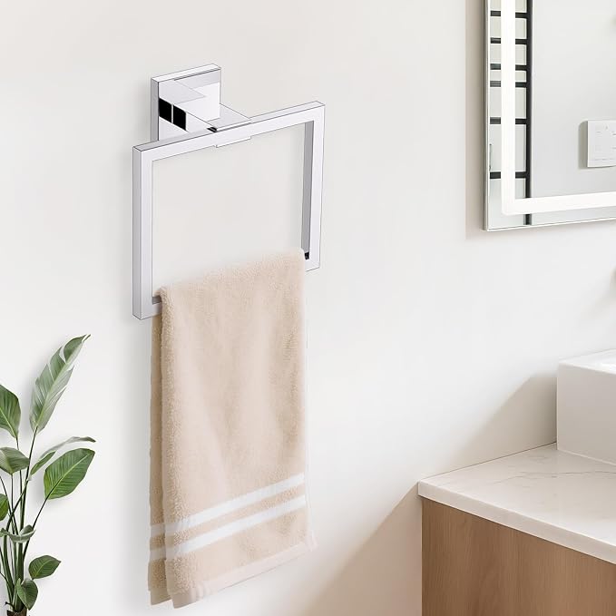 TURS 10-Piece Bathroom Hardware Accessories Set Chrome Towel Bar Holder Set - Image 4