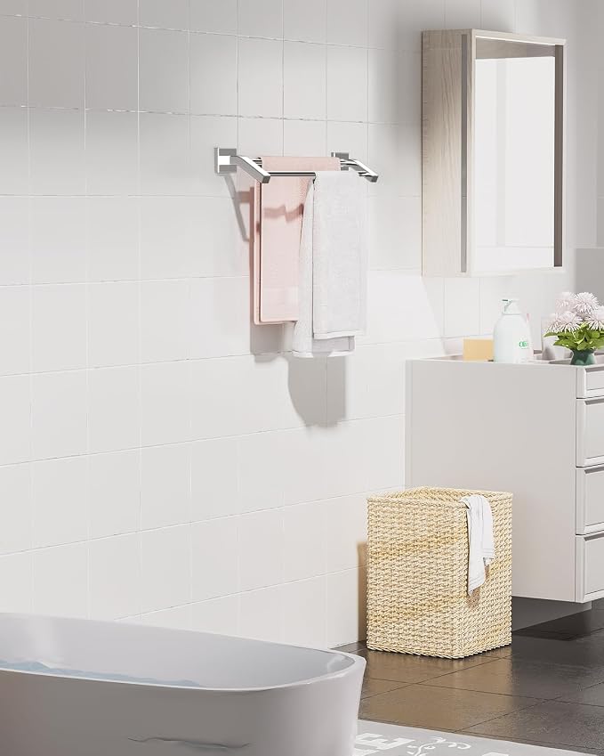 Alise Double Towel Bars, Wall Mount Towel Holder, Heavy Duty SUS304 Stainless - Image 3