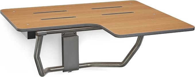 Seachrome 28" x 22.5” Teak Reversible Folding Transfer Tub/Shower Seat by Seachrome