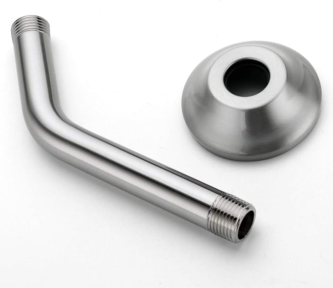BESTILL Wall Mounted 6 Inch Shower Head Arm, Shower Arm and Flange Included - Image 5