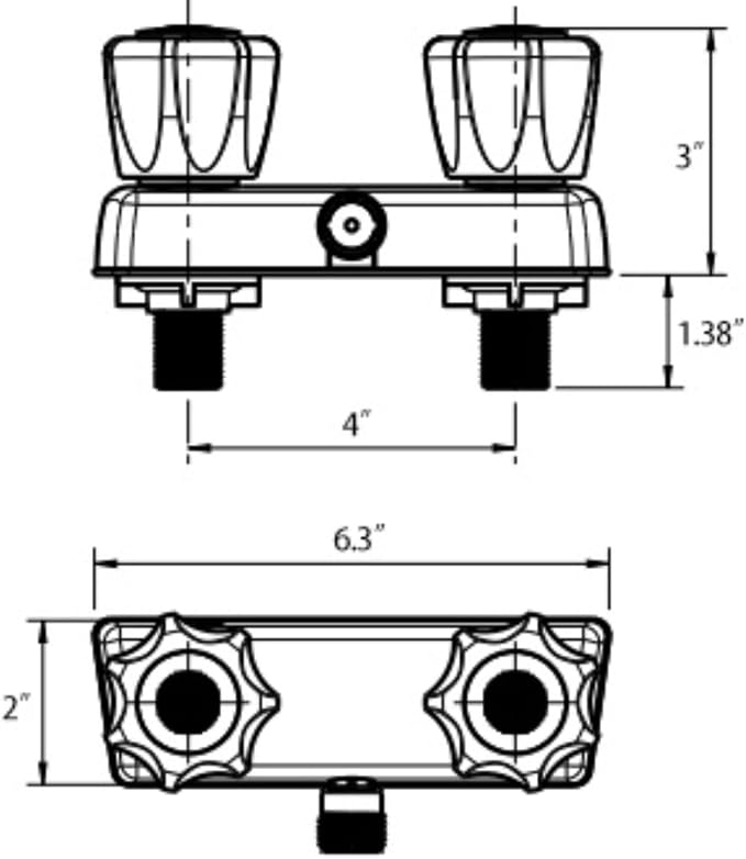 RV Shower Faucet, Camper Shower Faucet Replacement, - Image 2