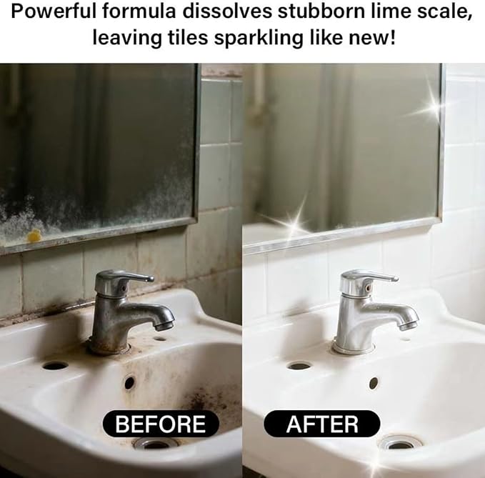 Powerful Foam Cleaner, Bathroom Descaler Agent, 100ml Stain Remover - Image 3