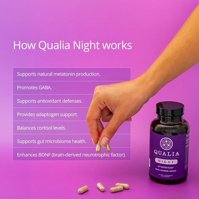 Qualia Night Sleep Aid | Non-Habit Forming | Science-Backed Supplement - Image 6