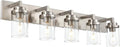 MELUCEE 5-Light Bathroom Vanity Light Brushed Nickel Finish by MELUCEE