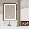 LED Bathroom Mirrors with Lights, 3 Colors Dimmable, Touch Sensor by Unknown