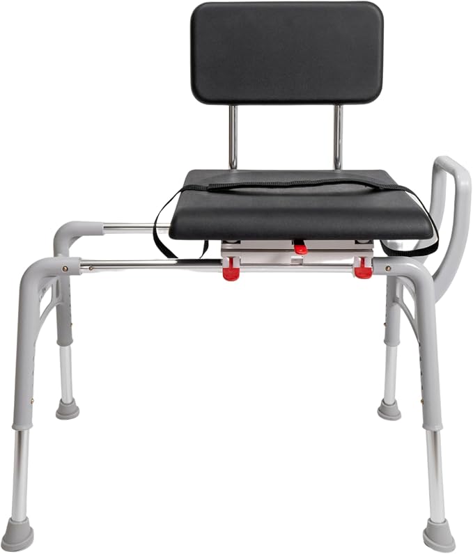 Eagle Health Supplies Sliding Shower Chair Tub Transfer Bench - Image 2