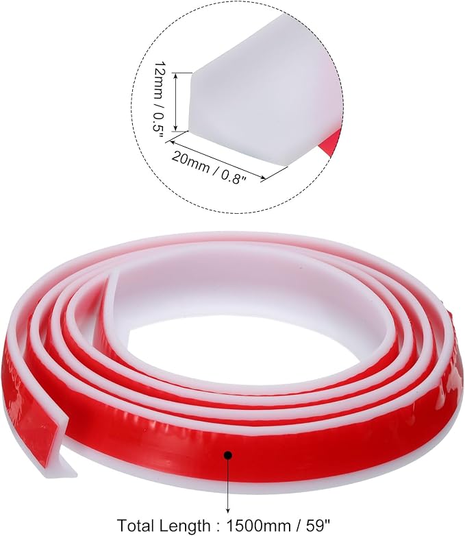 uxcell 59 Inch Collapsible Shower Barrier Stopper Water Splash Guard Blocker - Image 2